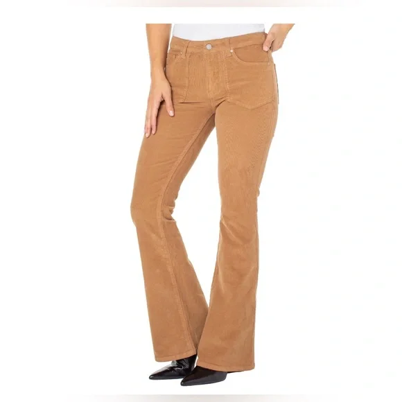 259. Celebrity Pink Women’s Mid Rise Flare Jeans - Picture 3 of 4